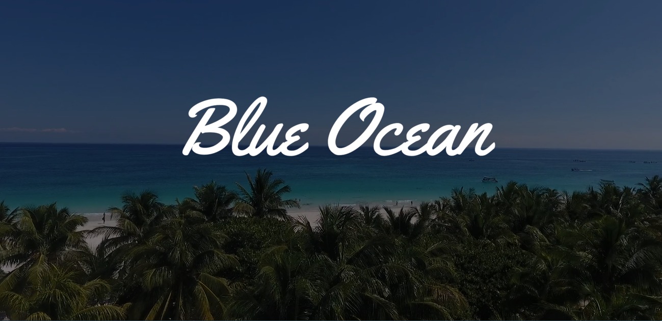Blue Ocean tropical ocean view